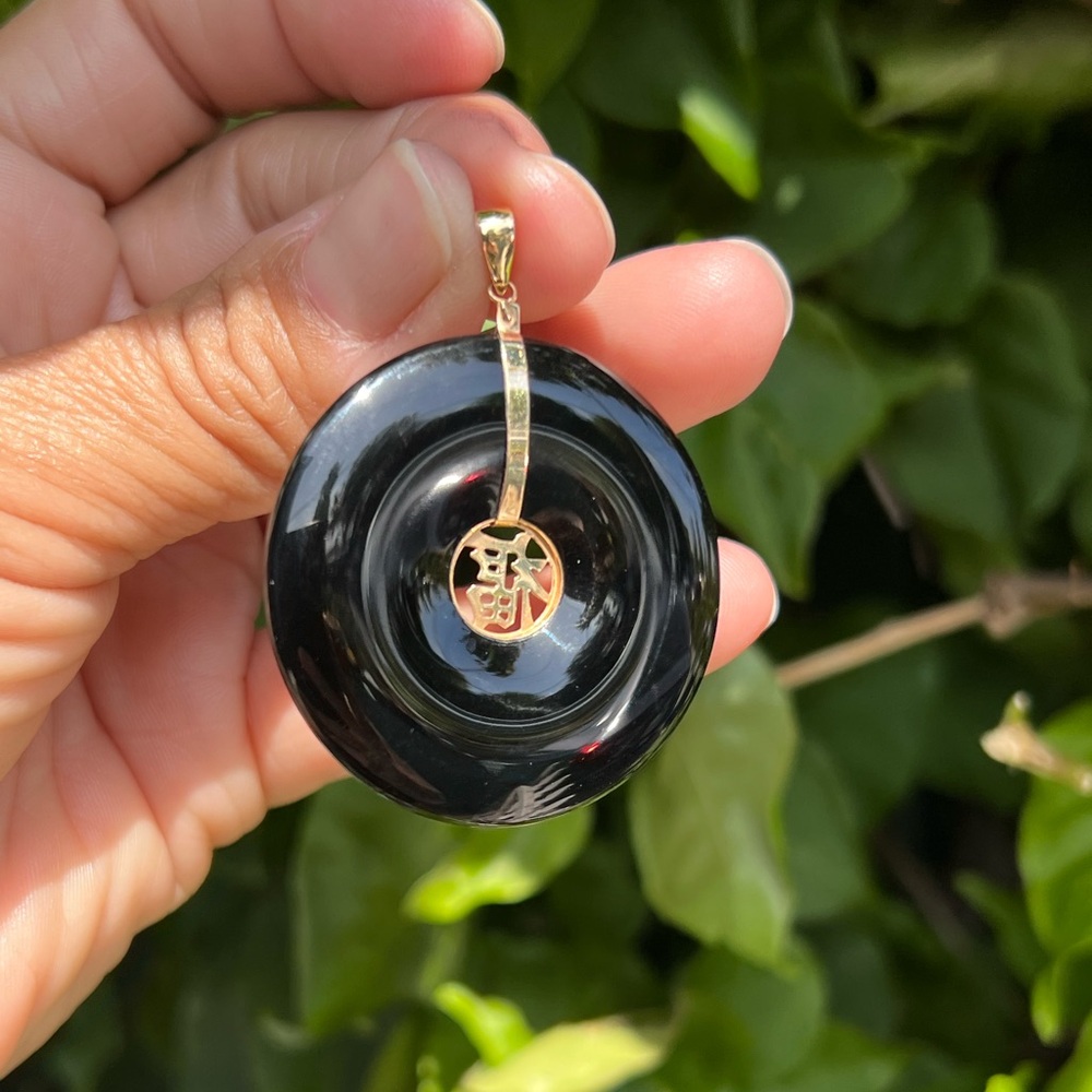 Chinese Good Luck + Happiness Pendant